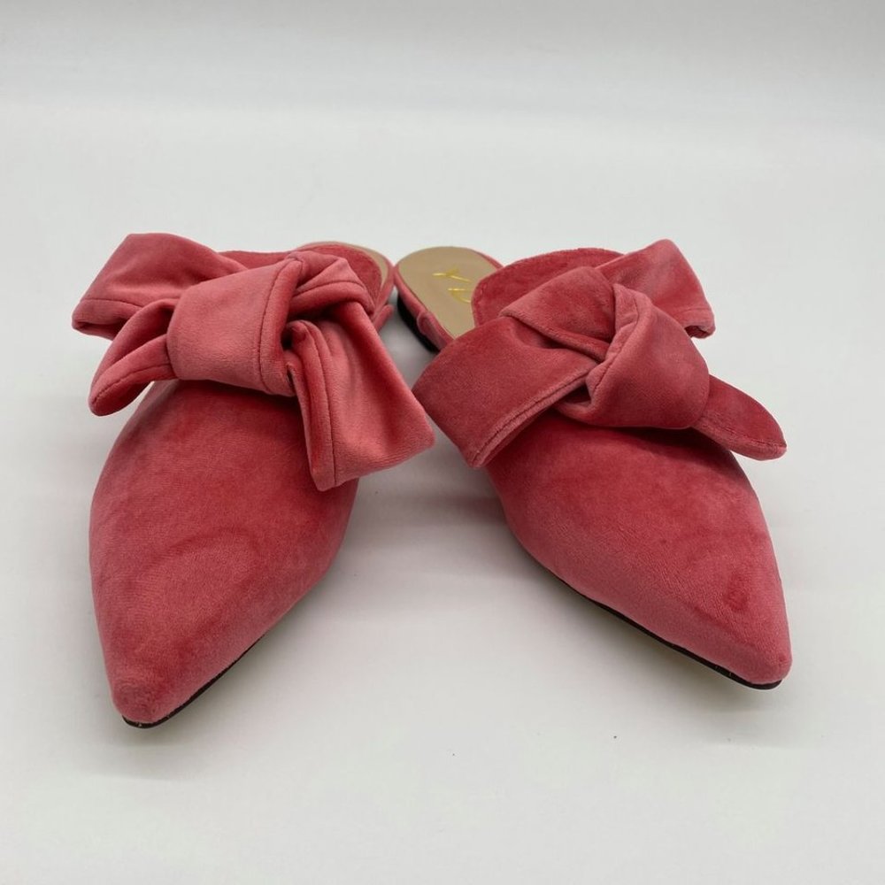YDN Women Causal Block Low Heel Pointed Toe Mules
